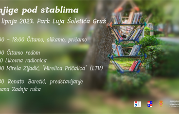 "Knjige pod stablima" u parku Luja Šoletića u Gružu