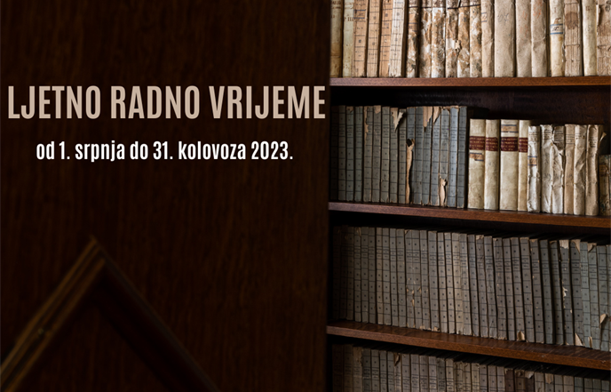 Ljetno radno vrijeme knjižnica i ogranaka od 1. srpnja 2023.