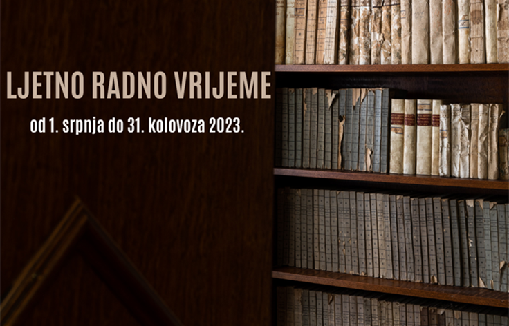 Ljetno radno vrijeme knjižnica i ogranaka od 1. srpnja 2023.