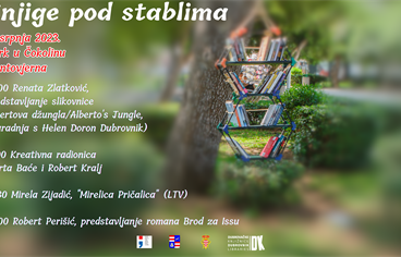 "Knjige pod stablima" u parku u Čokolinu (Montovjerna)