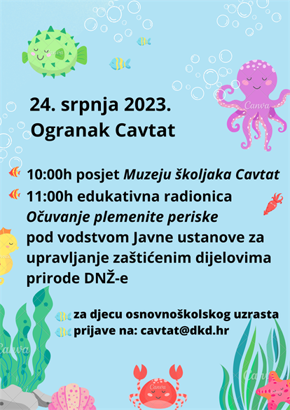 Edukativna radionica "Očuvanje plemenite periske" u ogranku Cavtat