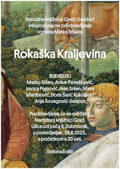 Predstavljanje romana "Rokaška Kraljevina" u Saloči od zrcala