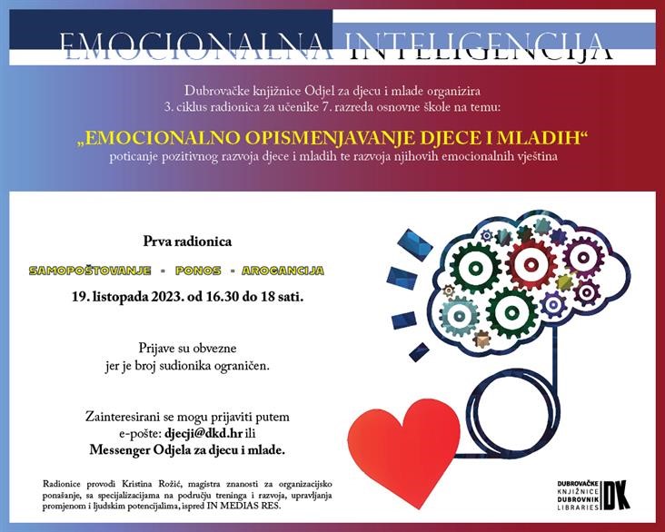 RADIONICA ZA SEDMAŠE Emocionalno opismenjavanje djece i mladih