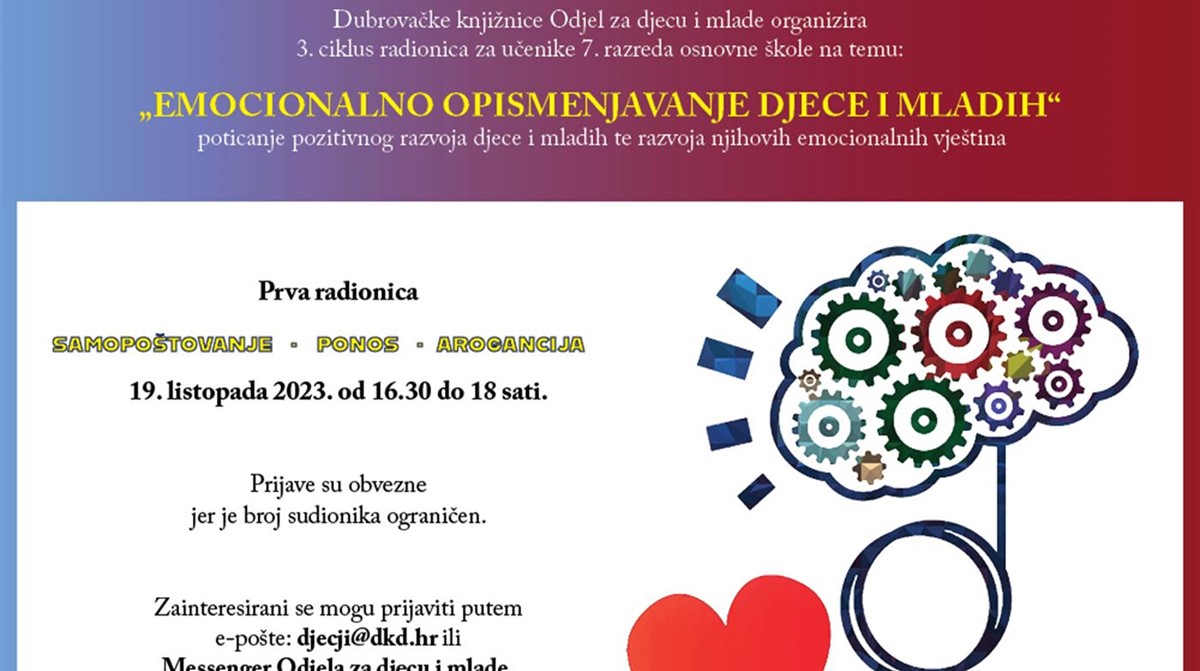 RADIONICA ZA SEDMAŠE Emocionalno opismenjavanje djece i mladih