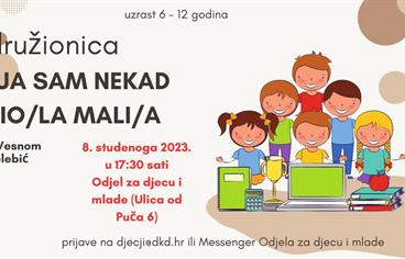 Družionica „I ja sam nekad bio/la mali/a“ s Vesnom Čelebić