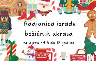 DJECO, UKRASITE KNJIŽNICU! Radionica izrade božićnih ukrasa na Dječjem odjelu