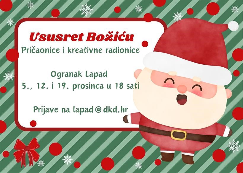 Ogranak Lapad: Pričaonice i kreativne radionice „Ususret Božiću“