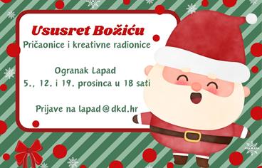 Ogranak Lapad: Pričaonice i kreativne radionice „Ususret Božiću“