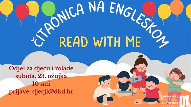 DJEČJI ODJEL Čitaonica na engleskom jeziku "Read with me"
