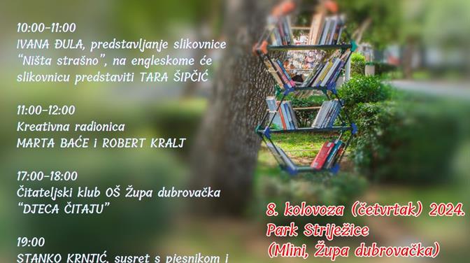 ŽUPA DUBROVAČKA “Knjige pod stablima” u parku Striježice