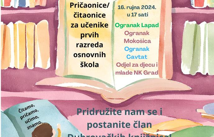 POZIV PRVAŠIĆIMA! Postanite član Dubrovačkih knjižnica