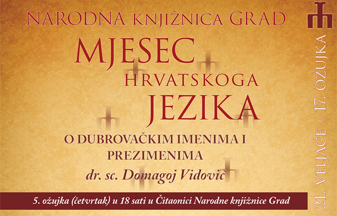 Domagoj Vidović: “O dubrovačkim imenima i prezimenima”
