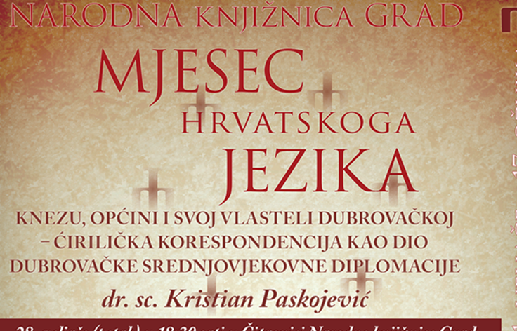 Predavanje dr. sc. Kristiana Paskojevića o ćirilici u dubrovačkoj diplomaciji
