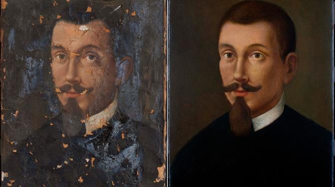 Restauratorski zahvat na portretu Marina Getaldića