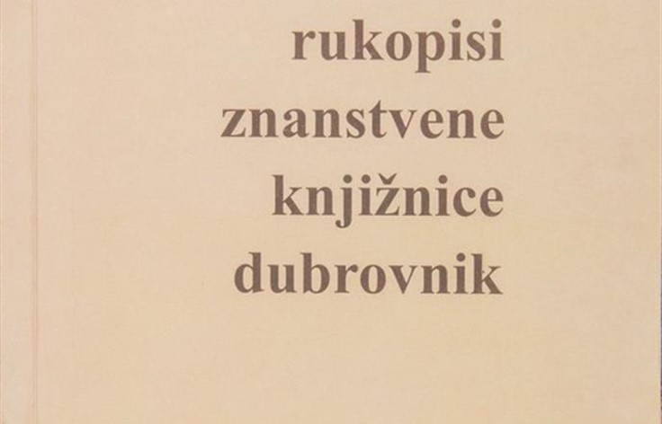 Rukopisi Znanstvene knjižnice Dubrovnik