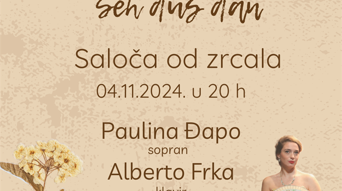 SEH DUŠ DAN Koncert sopranistice Pauline Đapo i pijanista Alberta Frke