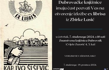 Ex librisi iz Zbirke Lasić po prvi put bit će izloženi javnosti