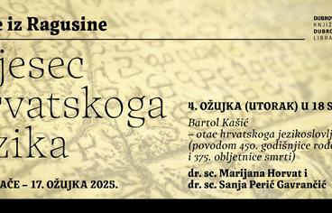 Marijana Horvat i Sanja Perić Gavrančić: Bartol Kašić – otac hrvatskoga jezikoslovlja