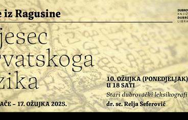 Predavanje Relje Seferovića „Stari dubrovački leksikografi“