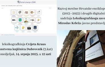 Predstavljanje digitalnih sadržaja Leksikografskoga zavoda Miroslav Krleža
