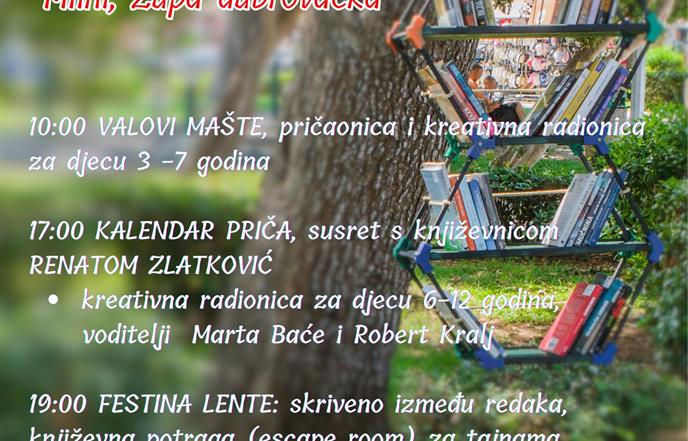 Župske Knjige pod stablima počinju "valovima mašte", a završavaju "detektivskom pretragom" romana Renate Zlatković