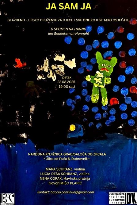 Glazbeno – lirsko druženje za djecu “Ja sam ja”