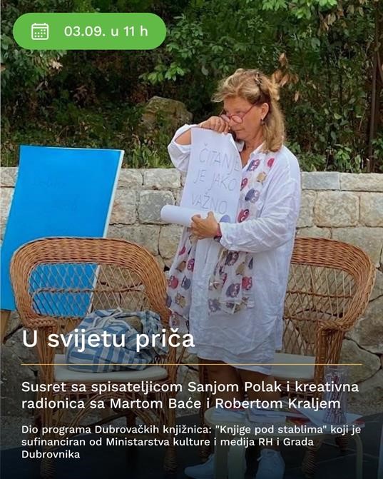 "Knjige pod stablima" na Lokrumu