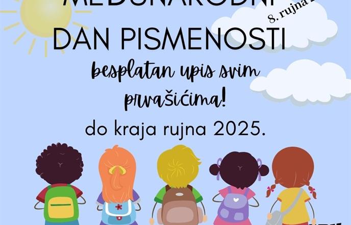 POSTANI ČLAN KNJIŽNICE Besplatan upis za sve prvašiće do kraja rujna!