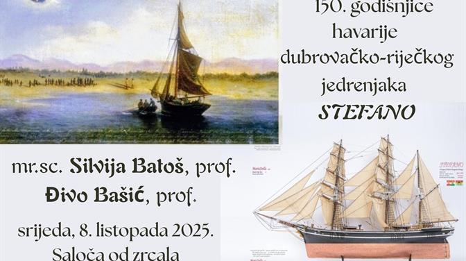 PREDAVANJE Obilježavanje 150. godišnjice havarije dubrovačko-riječkog jedrenjaka Stefano