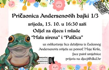 OTVORENJE MJESECA HRVATSKE KNJIGE // Pričaonica Andersenovih bajki i oslikavanje lica s Majom Krile