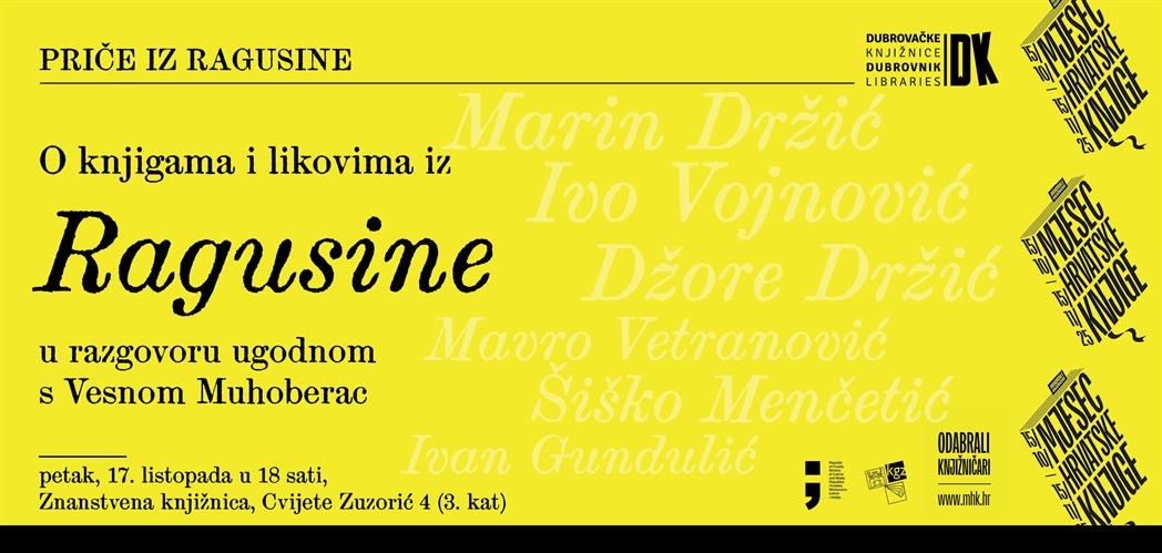 O knjigama i likovima iz „Ragusine“ u razgovoru ugodnom s Vesnom Muhoberac