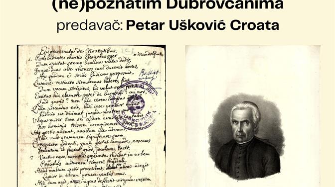 "Đuro Ferić i njegovi epigrami o (ne)poznatim Dubrovčanima" predavanje Petra Uškovića Croate