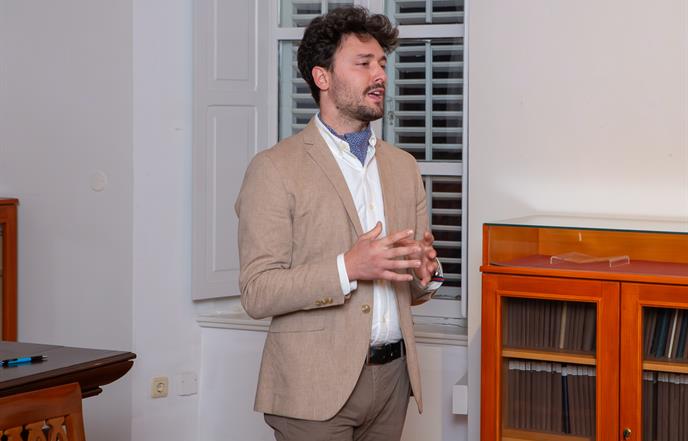 Petar Ušković Croata održao predavanje "Đuro Ferić i njegovi epigrami o (ne)poznatim Dubrovčanima"