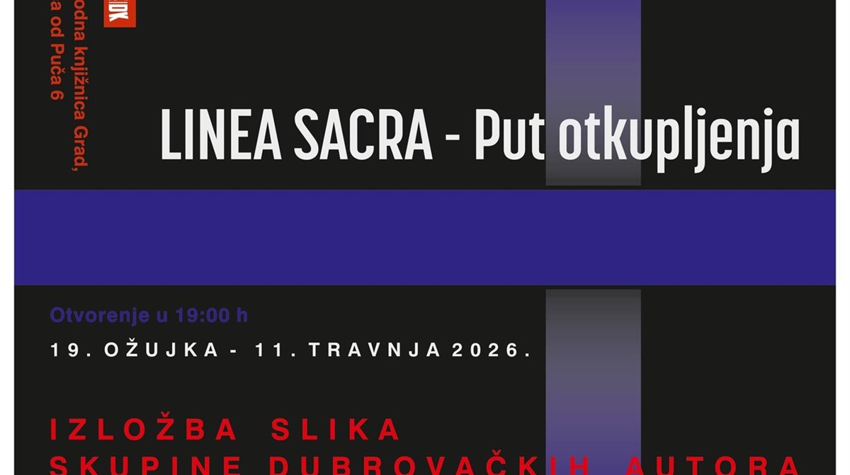 Otvorenje izložbe „LINEA SACRA – PUT OTKUPLJENJA“ u Narodnoj knjižnici Grad