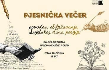 Pjesnička večer u Dubrovačkim knjižnicama uoči Svjetskog dana poezije