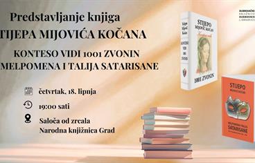 Od 1001 zvonina do kazališne kritike: Kočanova književna večer u Dubrovačkim knjižnicama