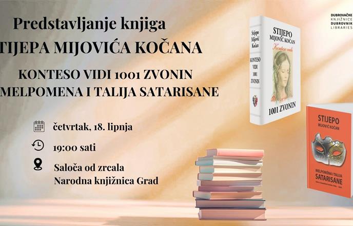 Od 1001 zvonina do kazališne kritike: Kočanova književna večer u Dubrovačkim knjižnicama