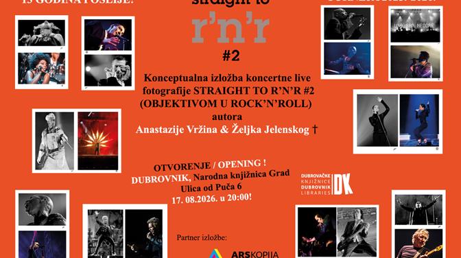 „Straight to R’n’R #2“ stiže u Dubrovačke knjižnice: dvije autorske vizije rock 'n' rolla kroz fotografski objektiv