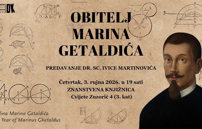 Predavanje Ivice Martinovića o obiteljskom životu Marina Getaldića