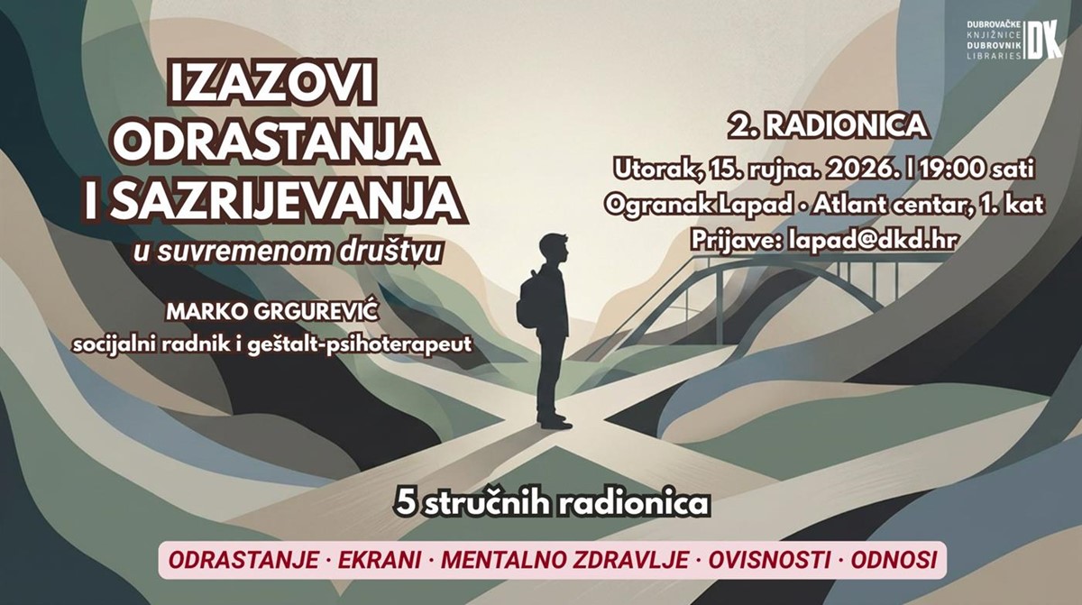 Koliko je ekrana previše? Druga radionica ciklusa „Izazovi odrastanja i sazrijevanja u suvremenom društvu“
