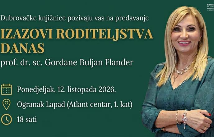 Predavanje Gordane Buljan Flander o izazovima roditeljstva u Ogranku Lapad