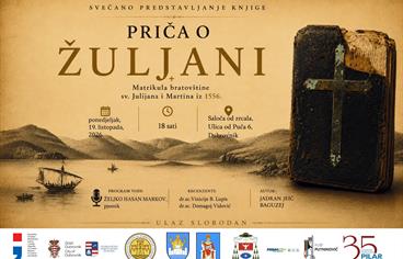 Predstavljanje monografije „Priča o Žuljani“ autora Jadrana Jeića Baguzeja u Saloči od zrcala
