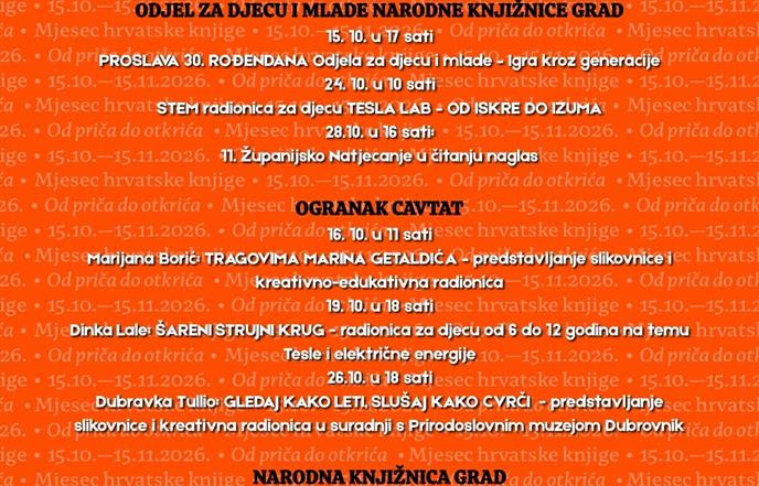 Program Mjeseca hrvatske knjige 2026.!