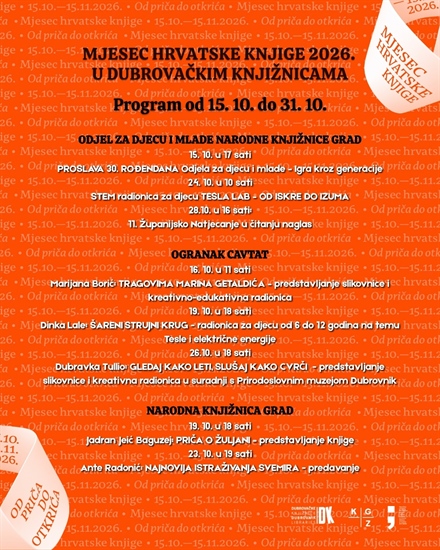 Program Mjeseca hrvatske knjige 2026.!