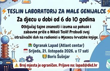 ⚡🔬 Teslin laboratorij za male genijalce - interaktivna radionica za djecu