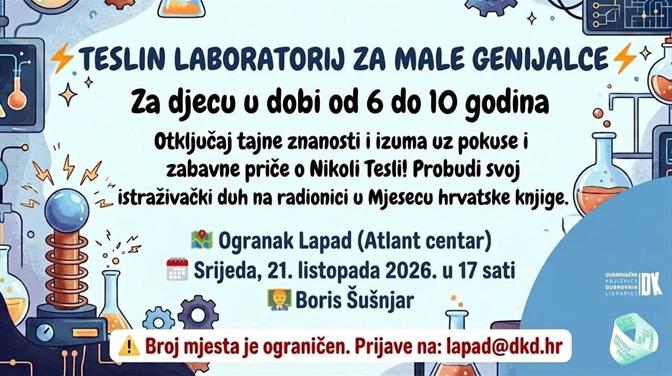 ⚡🔬 Teslin laboratorij za male genijalce - interaktivna radionica za djecu