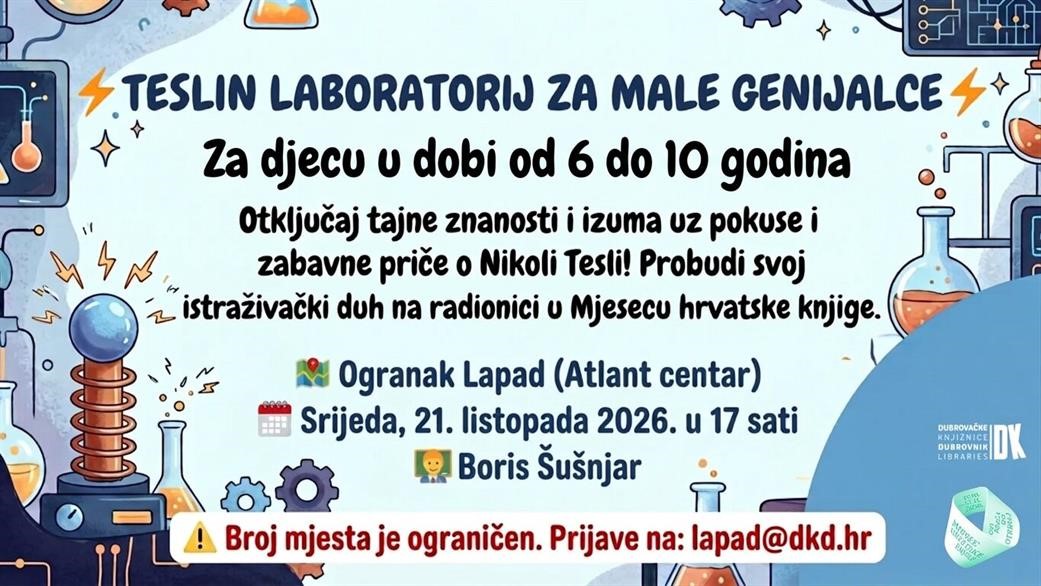 ⚡🔬 Teslin laboratorij za male genijalce - interaktivna radionica za djecu
