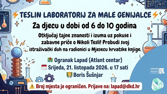 ⚡🔬 Teslin laboratorij za male genijalce - interaktivna radionica za djecu