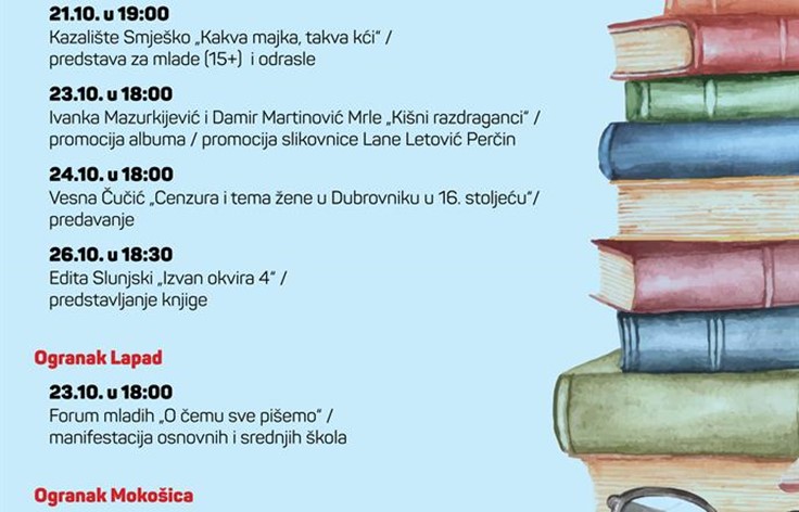 Drugi tjedan Mjeseca hrvatske knjige u Dubrovačkim knjižnicama