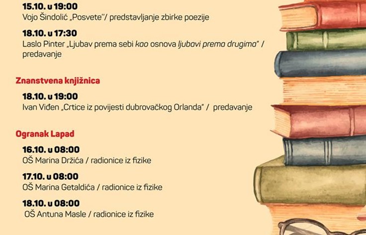Prvi tjedan Mjeseca hrvatske knjige u Dubrovačkim knjižnicama